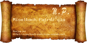 Miselbach Patrícia névjegykártya